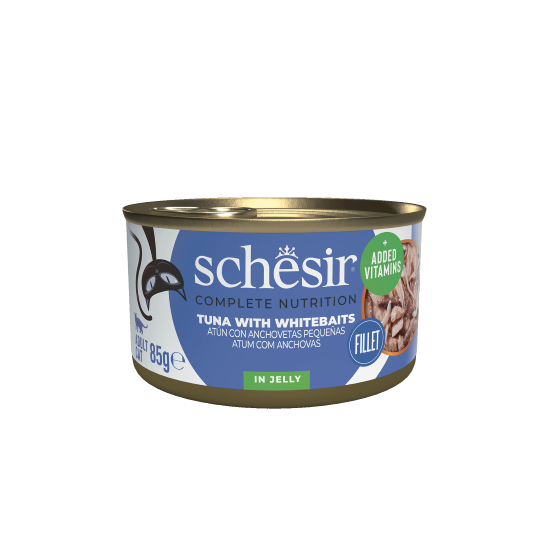 SCHESIR CAT WET FOOD TUNA/ANCHOVIES JELLY | 85G