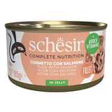 SCHESIR GATO HUMIDO ATUM/SALMÃO GELEIA COMPLETE NUTRITION