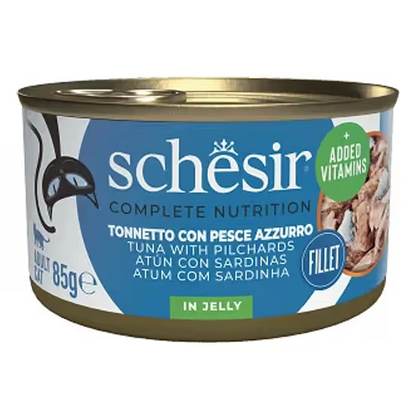 SCHESIR GATO HUMIDO ATUM/SARDINHA GELEIA COMPLETE NUTRITION