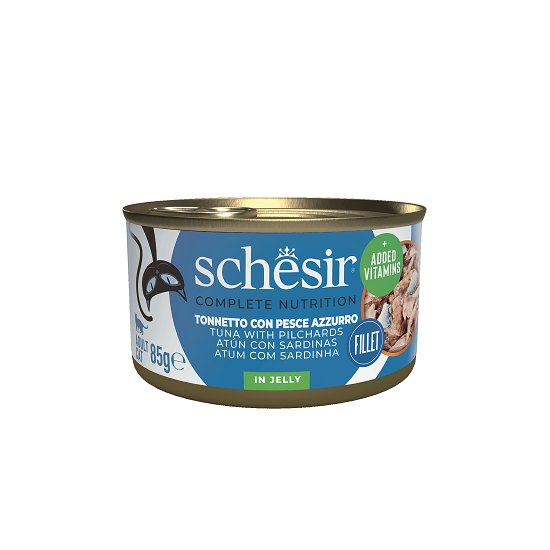 SCHESIR Wet Cat Food Tuna/Sardine in Jelly Complete Nutrition | 85g