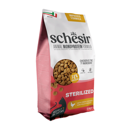 Schesir Cat Sterilized & Light Chicken - Dry food for cats for weight control