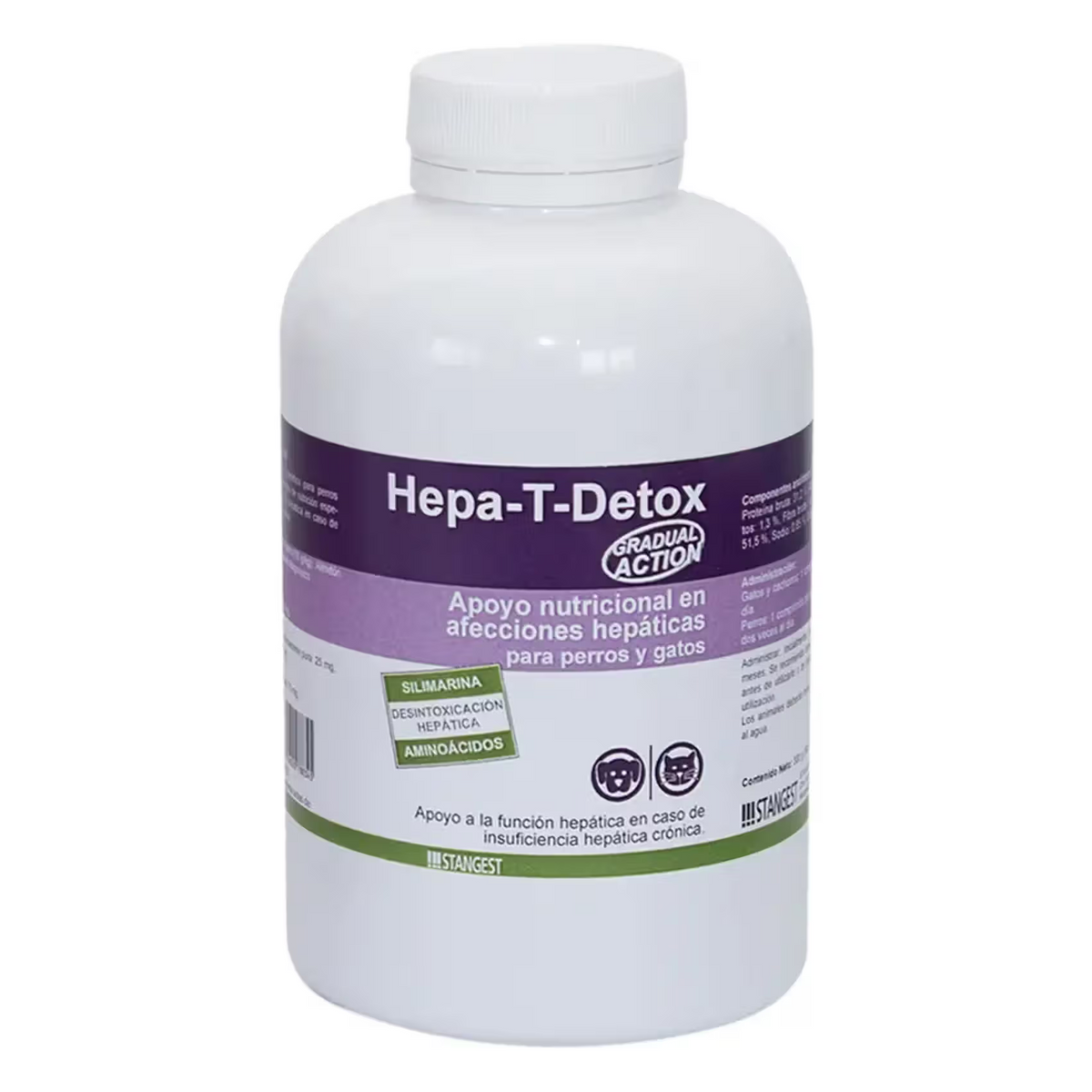 HEPA T DETOX STANGEST - Suplemento para perro y gato para soporte hepático