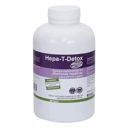 HEPA T DETOX STANGEST - Suplemento para perro y gato para soporte hepático