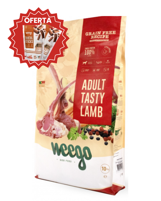 OFERTA 2 Dental Snacks: Weego Dog Grain Free Food Grain Free Adult Tasty Lamb 10 KG