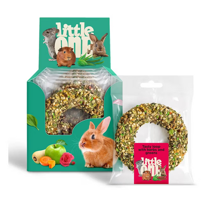 Little Loop Porquinho-da-índia, Coelho, Chinchila e Degu Ervas - Snack para roedores e coelhos
