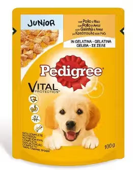 Pedigree Perro Junior Pollo y Arroz - Comida húmeda para perro