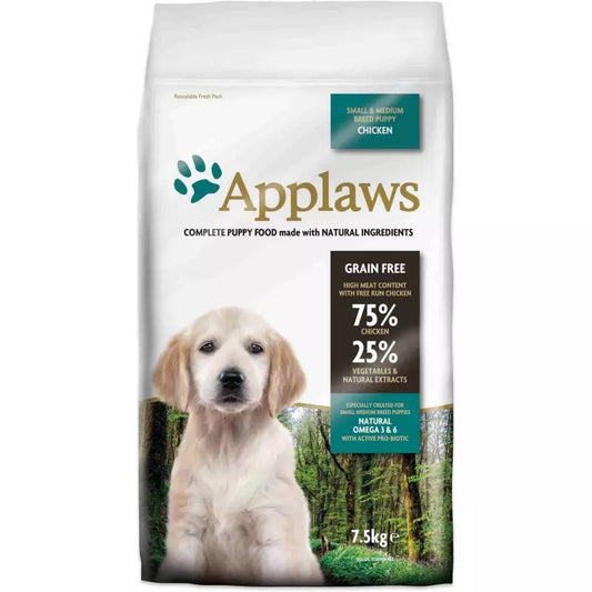 APPLAWS DOG DRY PUPPY RAZAS PEQUEÑAS Y MEDIANAS POLLO | 7.5KG