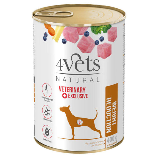 4VETS Dieta Veterinaria Perro - Reducción de Peso 400 g