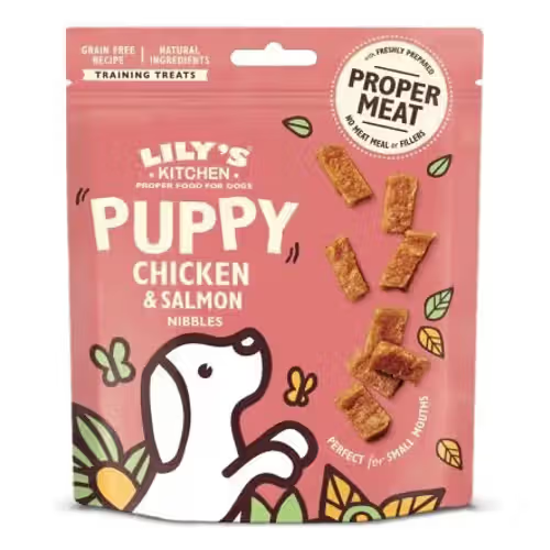 Lilys Kitchen Perro Cachorro Pollo y Salmón - Snack para perro