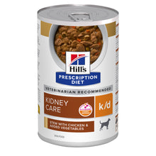 Hills Prescription Diet k/d Stew Perro Adulto Pollo y Verduras - Comida húmeda para perro con insuficiencia renal