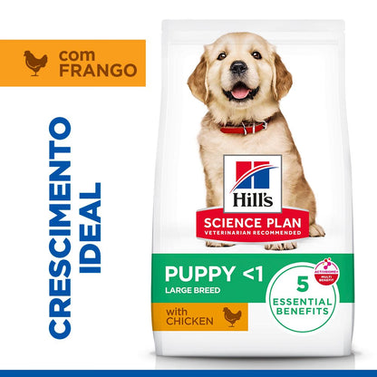 Hills Science Plan Cão Cachorro Raças Grandes Frango - Ração seca para cão
