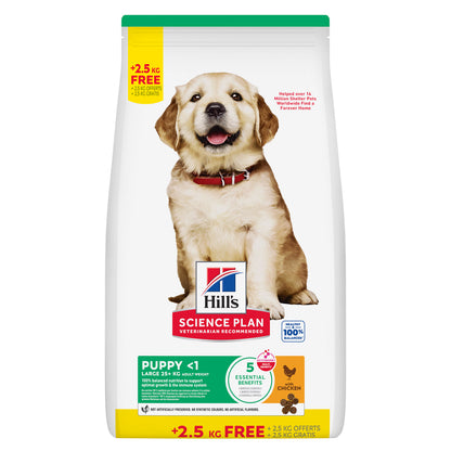 Hills Science Plan Cão Cachorro Raças Grandes Frango - Ração seca para cão