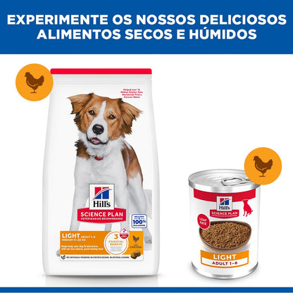 Hill's Adult Medium Light - Pienso seco para perros de raza mediana - Pollo