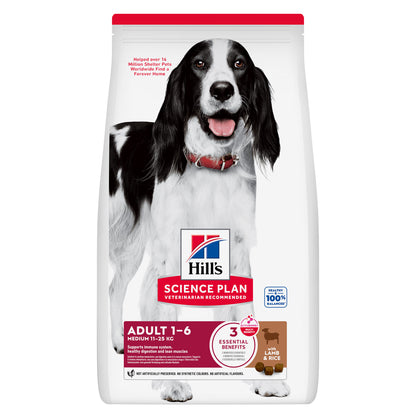Hills Science Plan Adult Medium Dog Lamb and Rice - Dry dog food