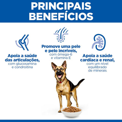 Hills Science Plan Cão Sénior Raças Grandes 6+ Frango - Ração seca para cão