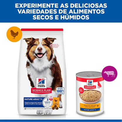 Hills Science Plan Medium Mature Adulto 7+ Cão Frango - Ração seca para cão