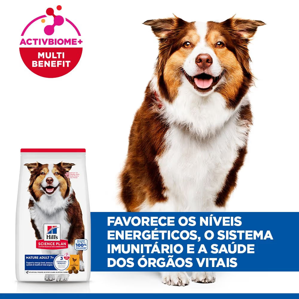 Hills Science Plan Medium Mature Adulto 7+ Cão Frango - Ração seca para cão