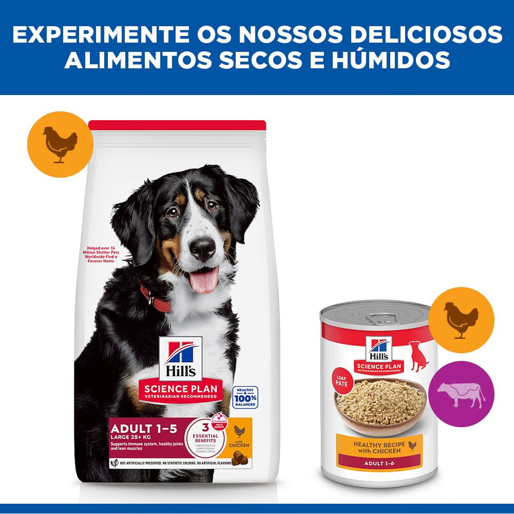 Hill's Adult Large - Pienso seco para perros de raza grande - Pollo