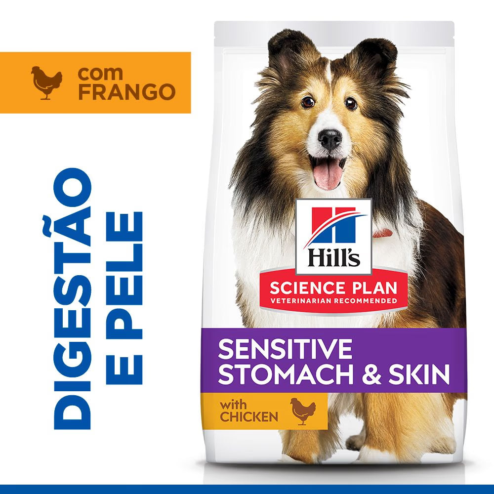 Hills Science Plan Medium Adult Dog Sensitive Stomach and Skin Chicken - Dry food for dogs with sensitive stomach and skin