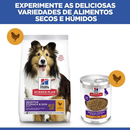 Hills Science Plan Medium Adult Dog Sensitive Stomach and Skin Chicken - Dry food for dogs with sensitive stomach and skin