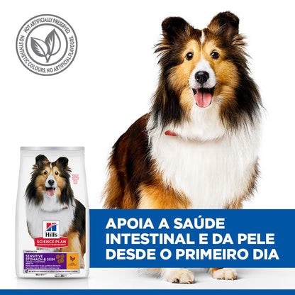Hills Science Plan Medium Adult Dog Sensitive Stomach and Skin Chicken - Dry food for dogs with sensitive stomach and skin