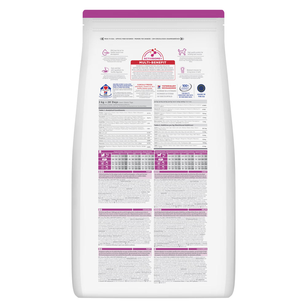 Hills Science Plan Small & Mini Perro Cachorro Pollo - Pienso seco para perro