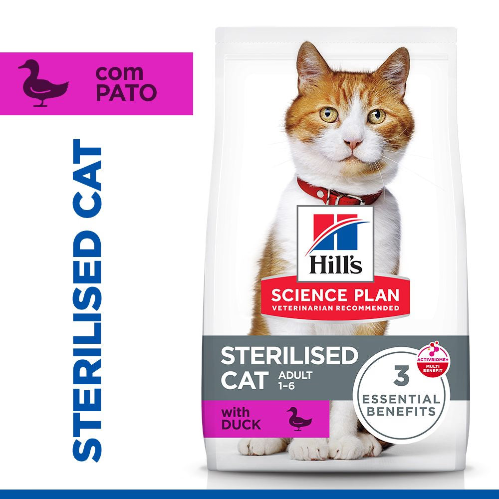 Hill's Sterilised Young Adult - Pienso seco para gato joven esterilizado - Pato