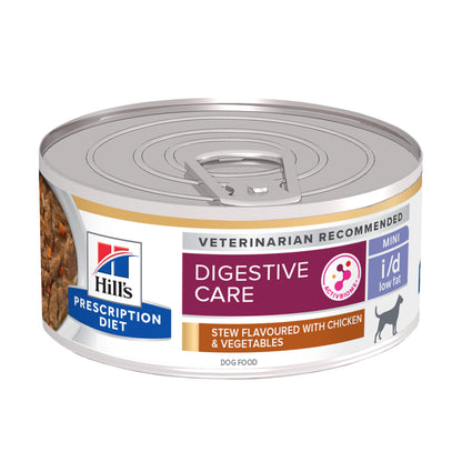 Hills Prescription Diet i/d Low Fat Stew Cão Frango e Vegetais - Ração húmida para cão com problemas gastrointestinais