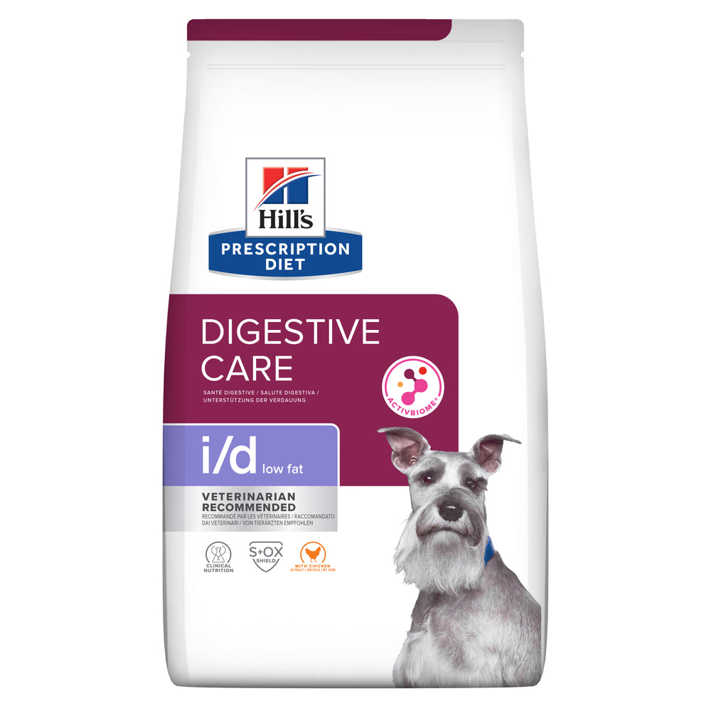 Hills Prescription Diet i/d Low Fat Cão Frango - Ração seca para cão com problemas digestivos e excesso de peso