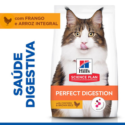 Hills Science Plan Perfect Digestion Gato Adulto Pollo - Pienso seco para gato para digestión saludable