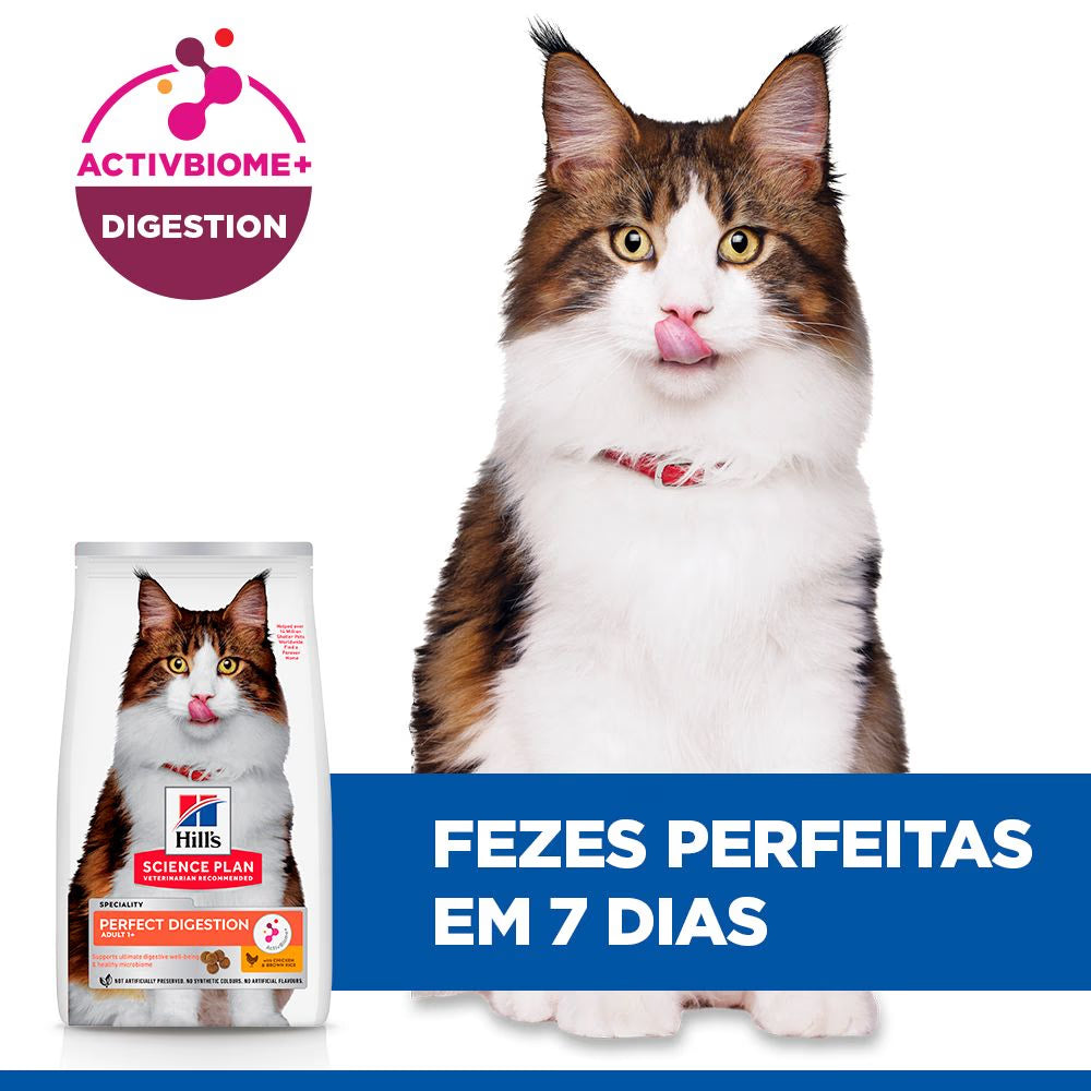 Hills Science Plan Perfect Digestion Gato Adulto Pollo - Pienso seco para gato para digestión saludable