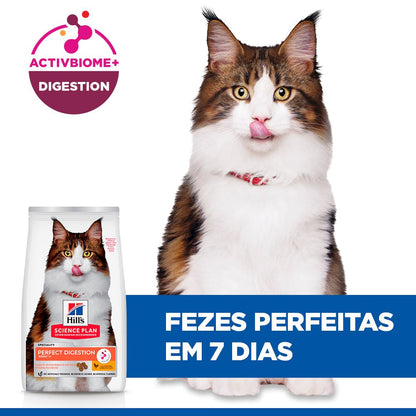 Hills Science Plan Perfect Digestion Gato Adulto Pollo - Pienso seco para gato para digestión saludable