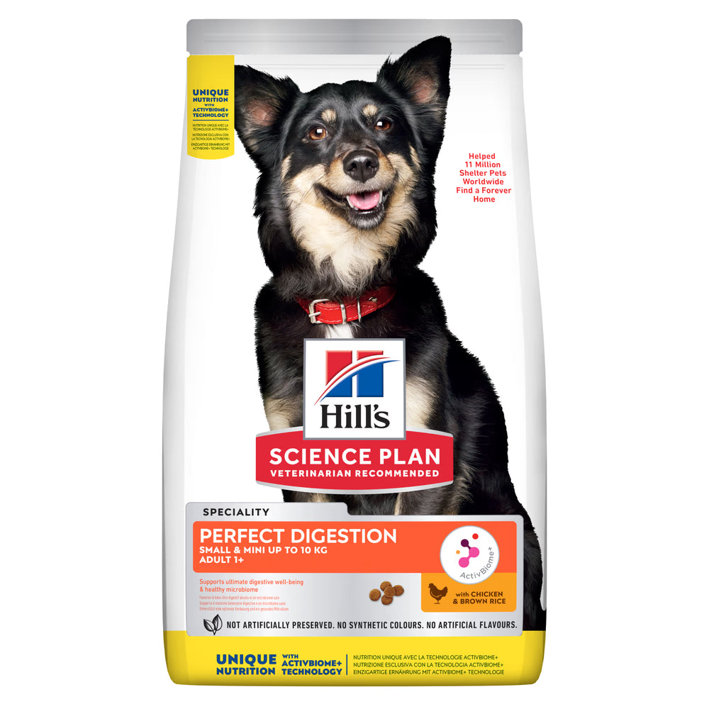 Hill's Perfect Digestion Small & Mini - Pienso seco para perro adulto - Pollo