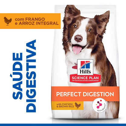 Hills Science Plan Dog Perfect Digestion Medium Adulto with Chicken - Ração seca para cão com frango