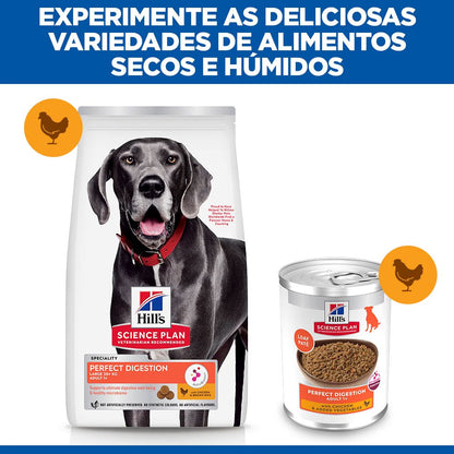 Hill's Perfect Digestion Large - Pienso seco para perro adulto de raza grande - Pollo y arroz