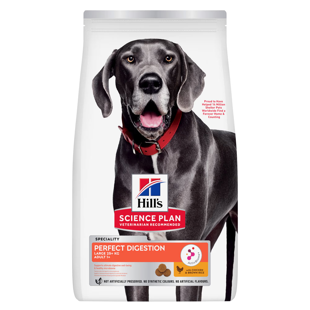 Hill's Perfect Digestion Large - Pienso seco para perro adulto de raza grande - Pollo y arroz