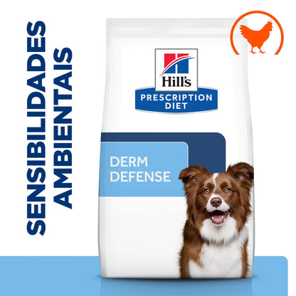 Hills Prescription Diet Derm Defense Cão Frango - Ração seca para cão com pele sensível