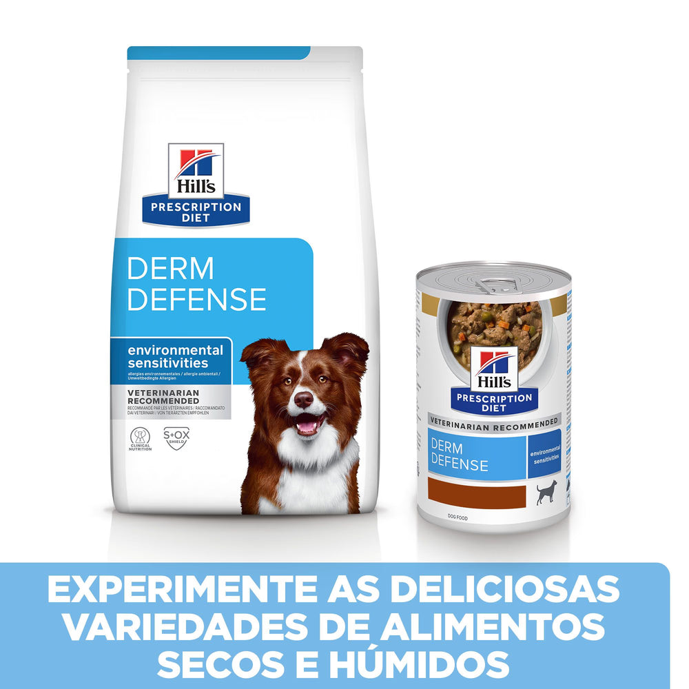 Hills Prescription Diet Derm Defense Cão Frango - Ração seca para cão com pele sensível