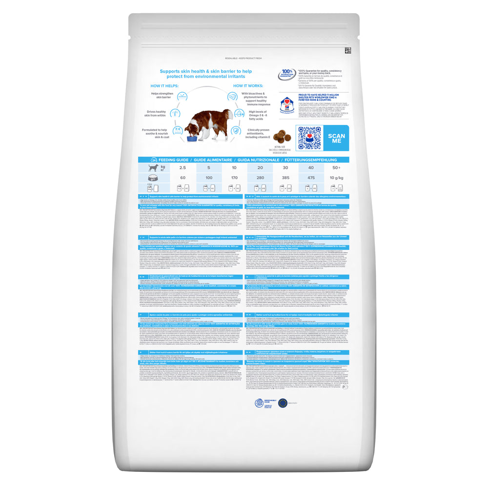 Hills Prescription Diet Derm Defense Cão Frango - Ração seca para cão com pele sensível