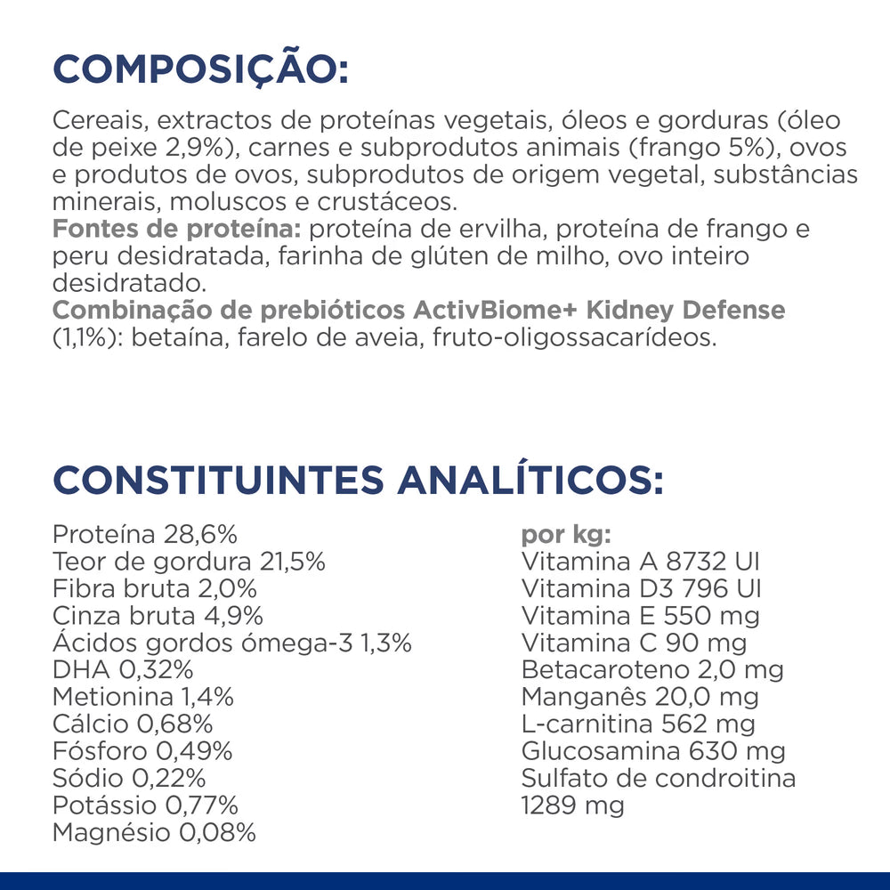 Hills Prescription Diet Kidney + Mobility k/d J/d Gato Pollo - Pienso seco para gato para soporte renal y articular