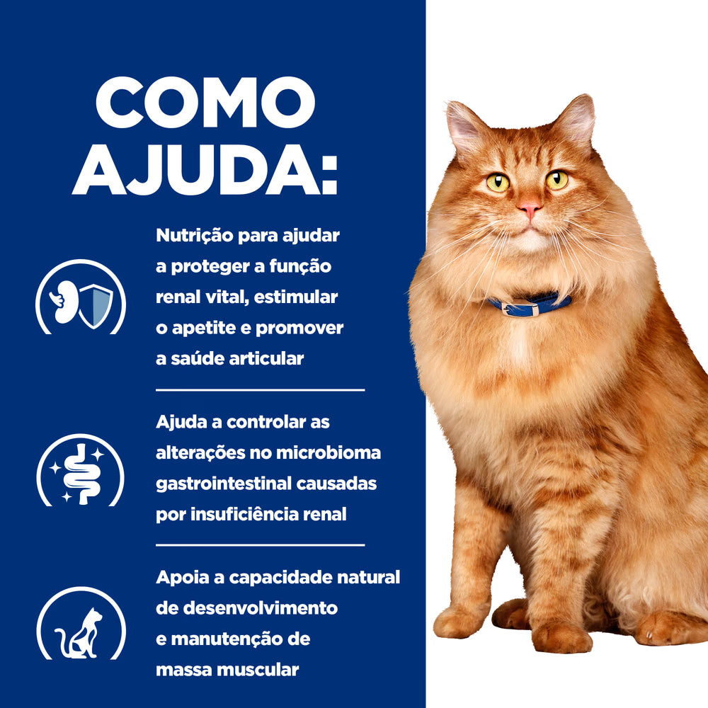 Hills Prescription Diet Kidney + Mobility k/d J/d Gato Pollo - Pienso seco para gato para soporte renal y articular