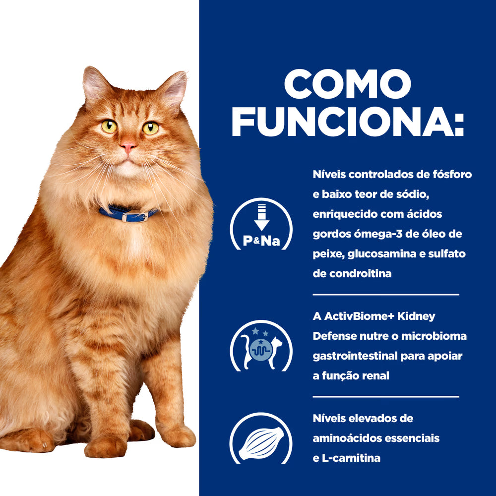 Hills Prescription Diet Kidney + Mobility k/d J/d Gato Pollo - Pienso seco para gato para soporte renal y articular