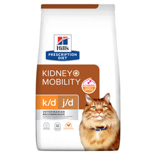 Hills Prescription Diet Kidney + Mobility k/d J/d Gato Pollo - Pienso seco para gato para soporte renal y articular