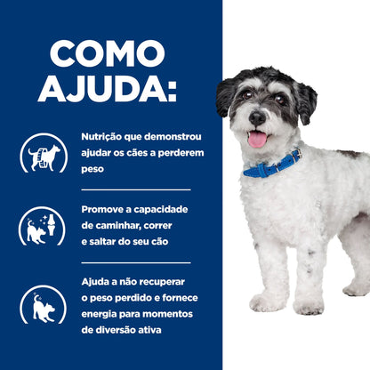 Hills Prescription Diet Cão Metabolic + Mobility Mini Frango - Ração seca para cão para controlo de peso e suporte articular