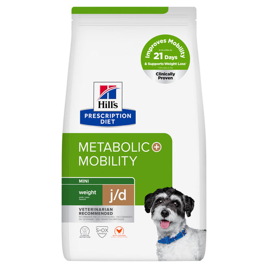 Hills Prescription Diet Dog Metabolic + Mobility Mini Chicken - Dry dog food for weight management and joint support