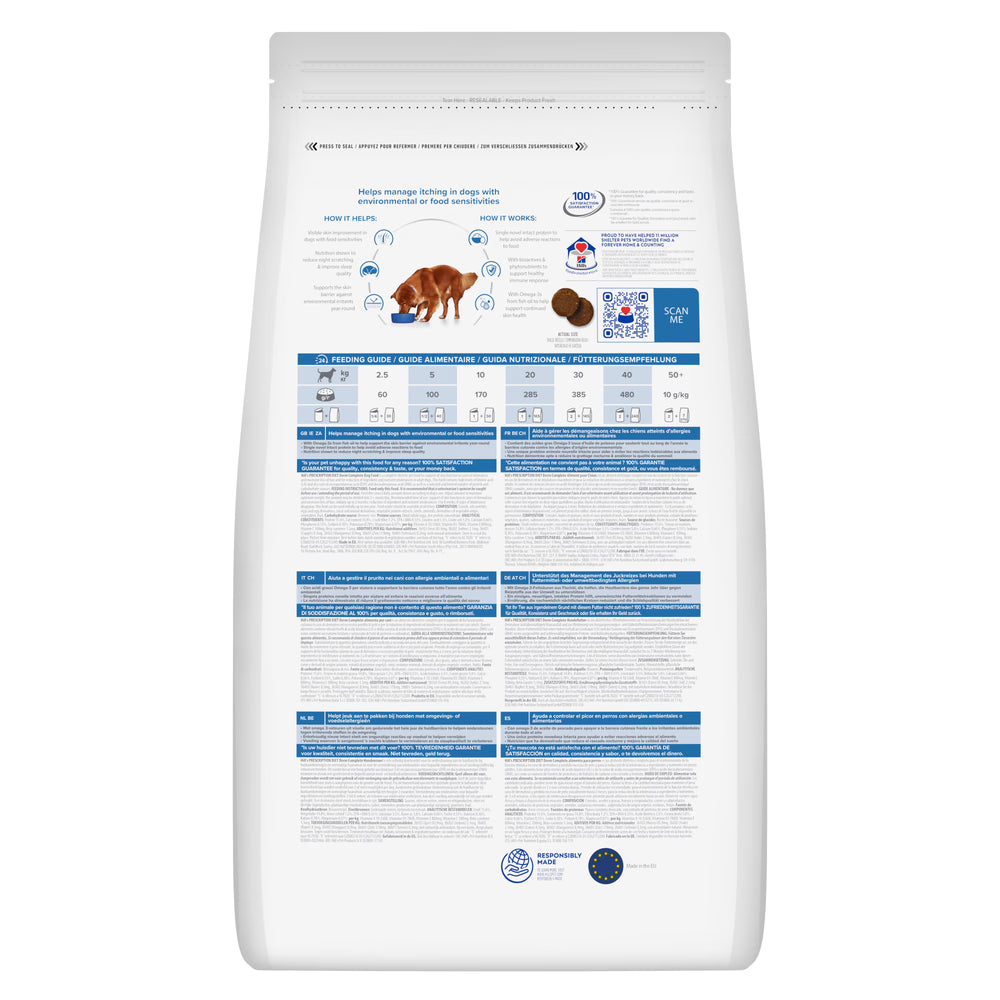 Hill's PD Derm Complete - Pienso seco para perros con alergias