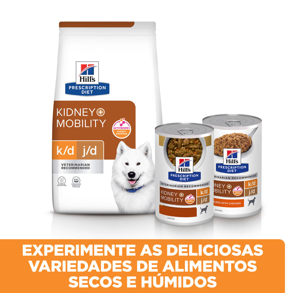 Hill's PD Kidney + Mobility k/d j/d - Ração seca para cão com problemas renais e de mobilidade