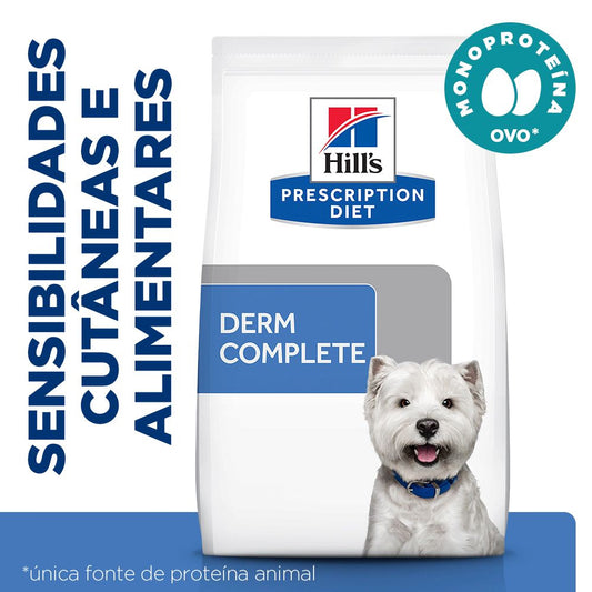 Hill's PD Derm Complete Mini - Pienso seco para perro pequeño con alergias