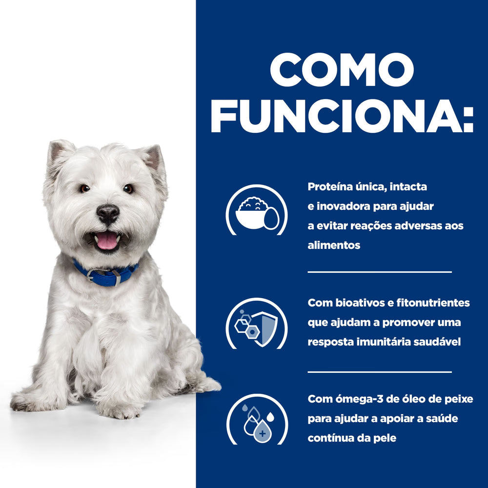 Hill's PD Derm Complete Mini - Pienso seco para perro pequeño con alergias