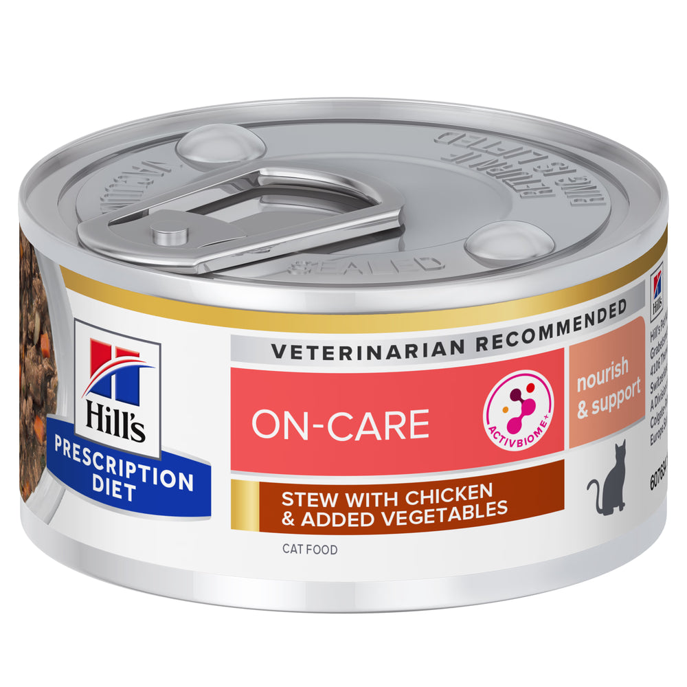 Hills Prescription Diet On-Care Gato Adulto Pollo y Verduras - Comida húmeda para gatos en convalecencia